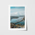 Spit Bridge Sydney harbour view in white frame - coastal landscape wall art