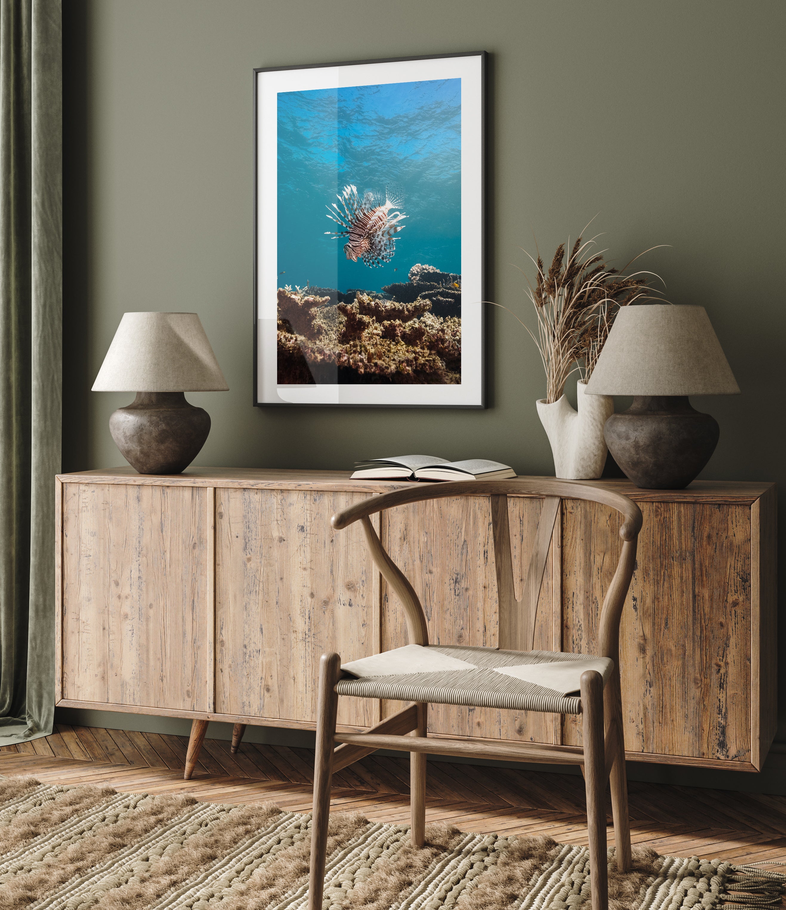 Striped Majesty coastal seascape - unframed ocean photography art for modern homes