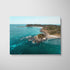 Sugarloaf Bay coastal seascape in white frame - Sydney harbour wall art