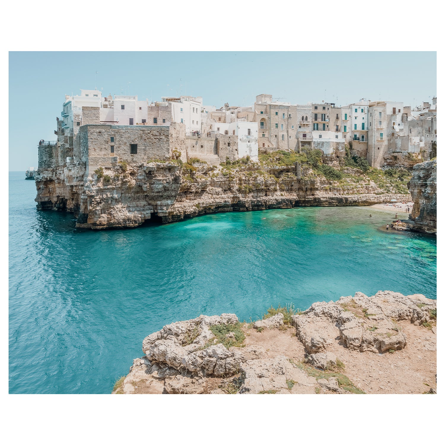 Summer in Puglia coastal landscape - Italian seascape photography wall art