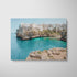 Summer in Puglia Italian coastal scene in white frame - Mediterranean landscape wall art