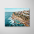 Bronte Beach sunlit seascape in white frame - coastal Sydney beach wall art