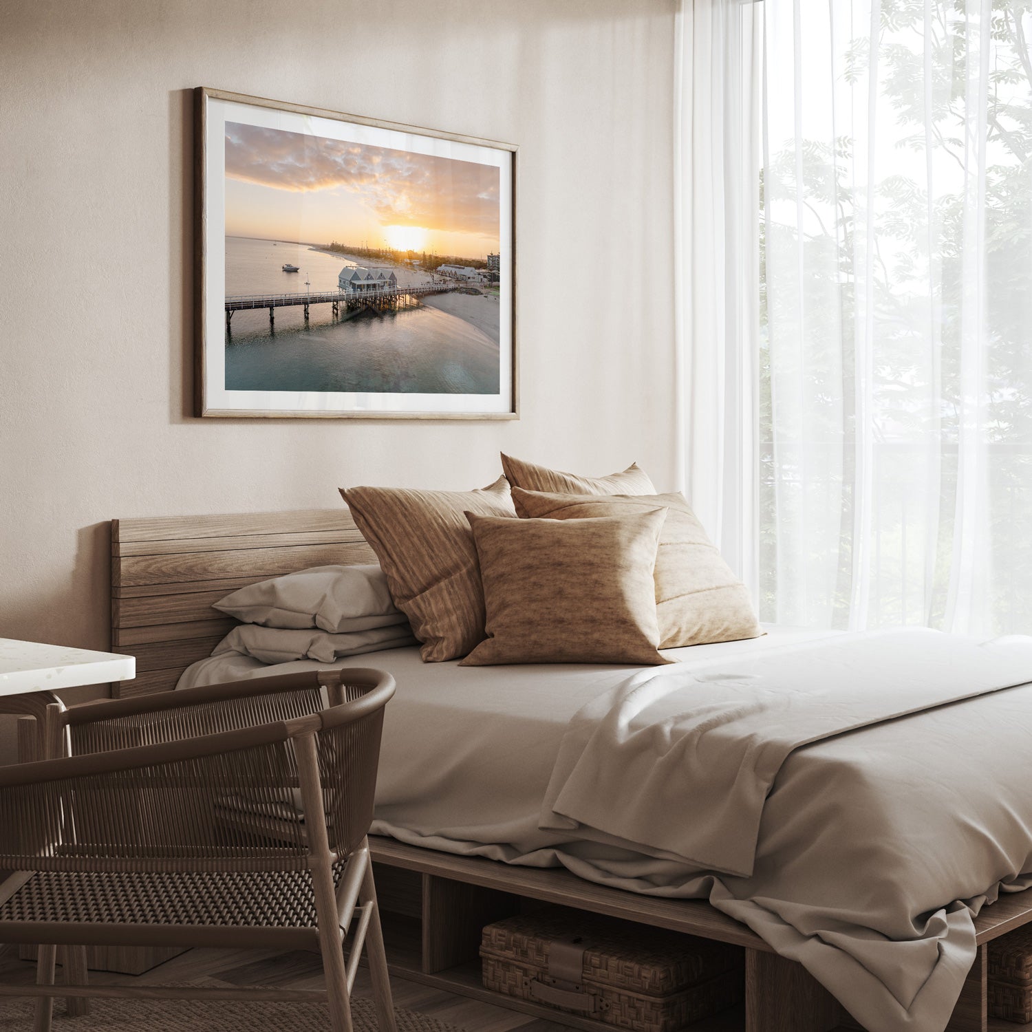 Sunrise at Busso Art Print