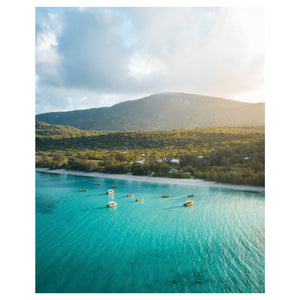 Lizard Island sunrise seascape - unframed coastal photography wall art