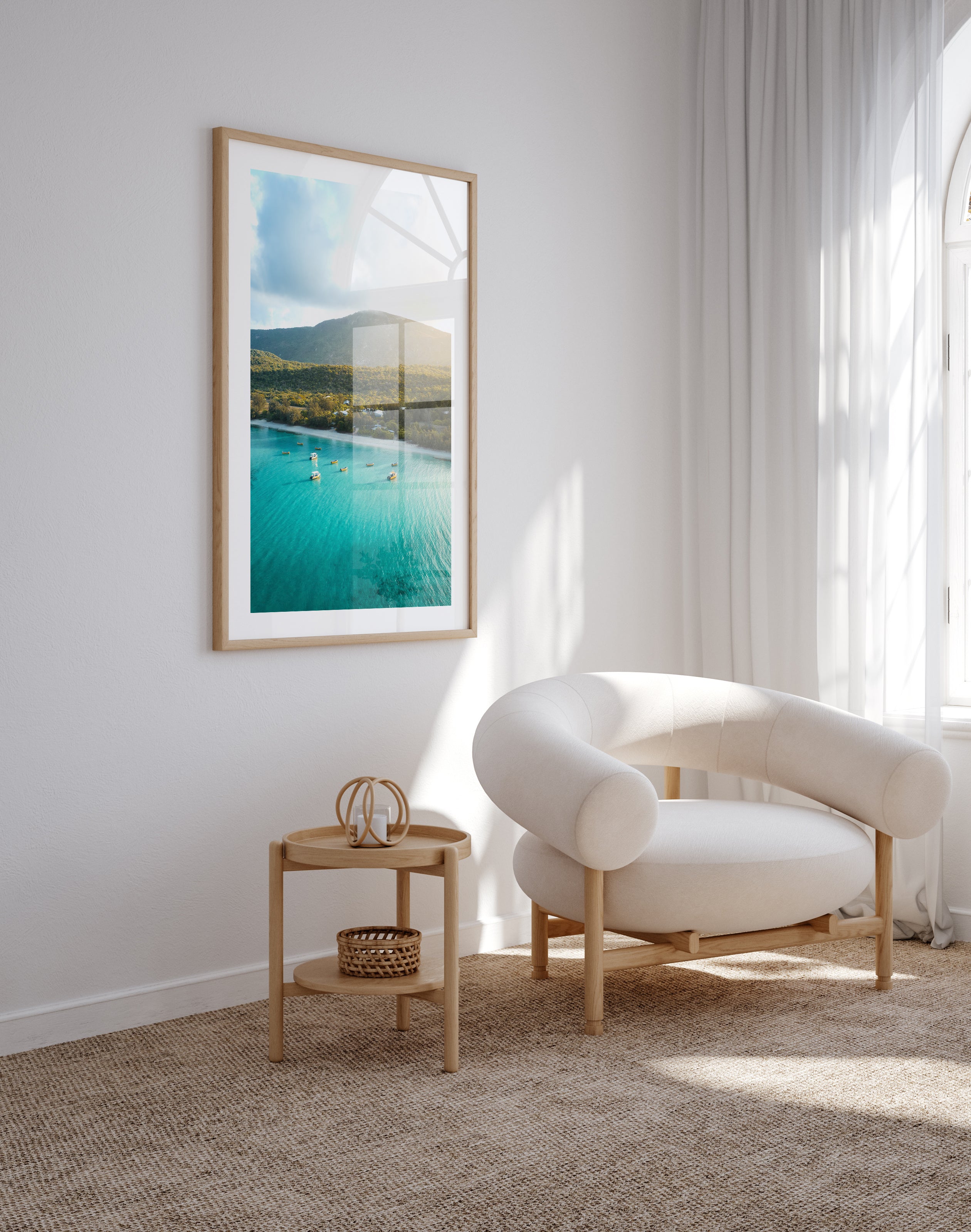 Lizard Island sunrise seascape - unframed coastal photography wall art for beach homes