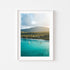 Lizard Island sunrise coastal landscape in white frame - tropical beach wall art