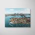 Sydney coastal views in white frame - Australian landscape photography wall art