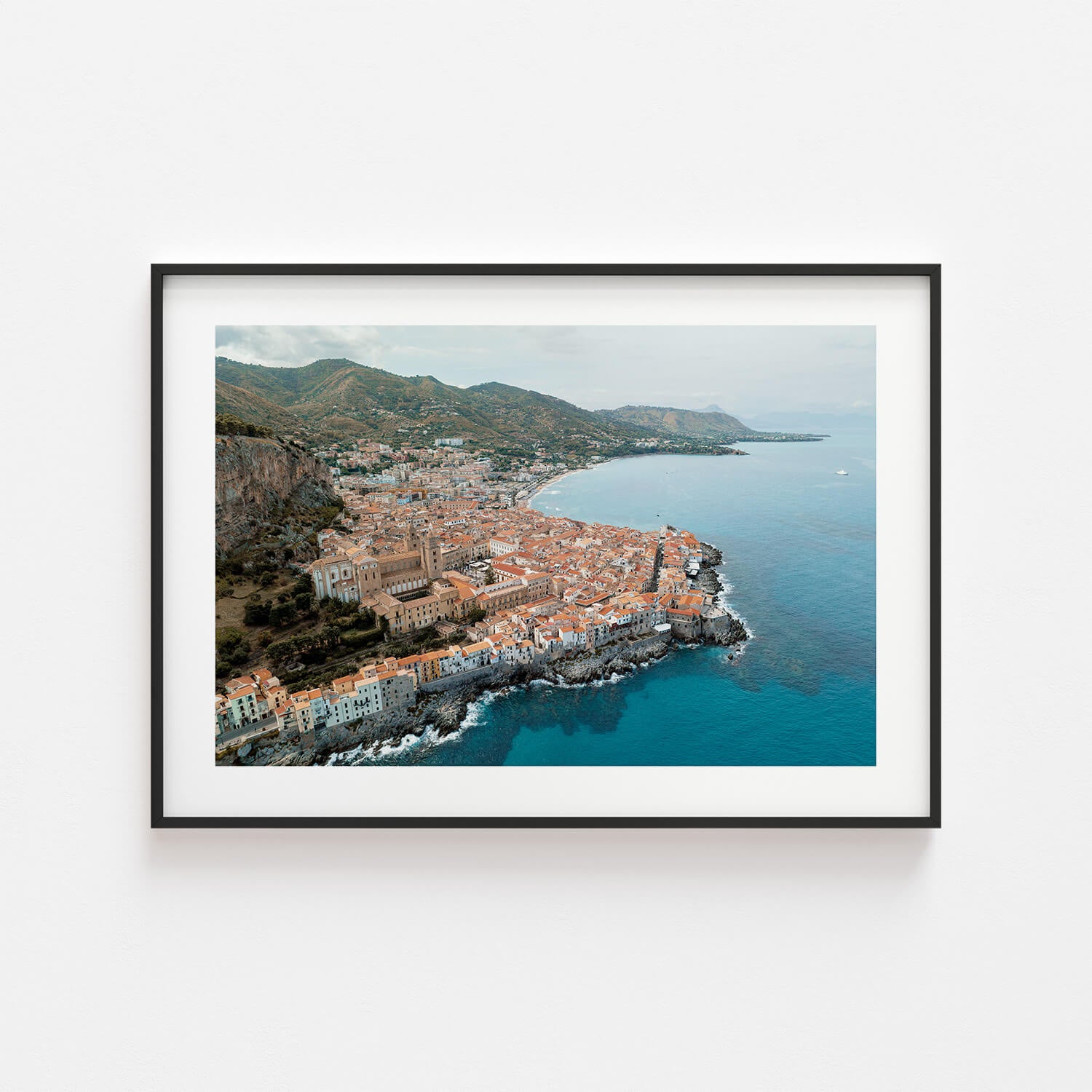 Seaside Village Art Print