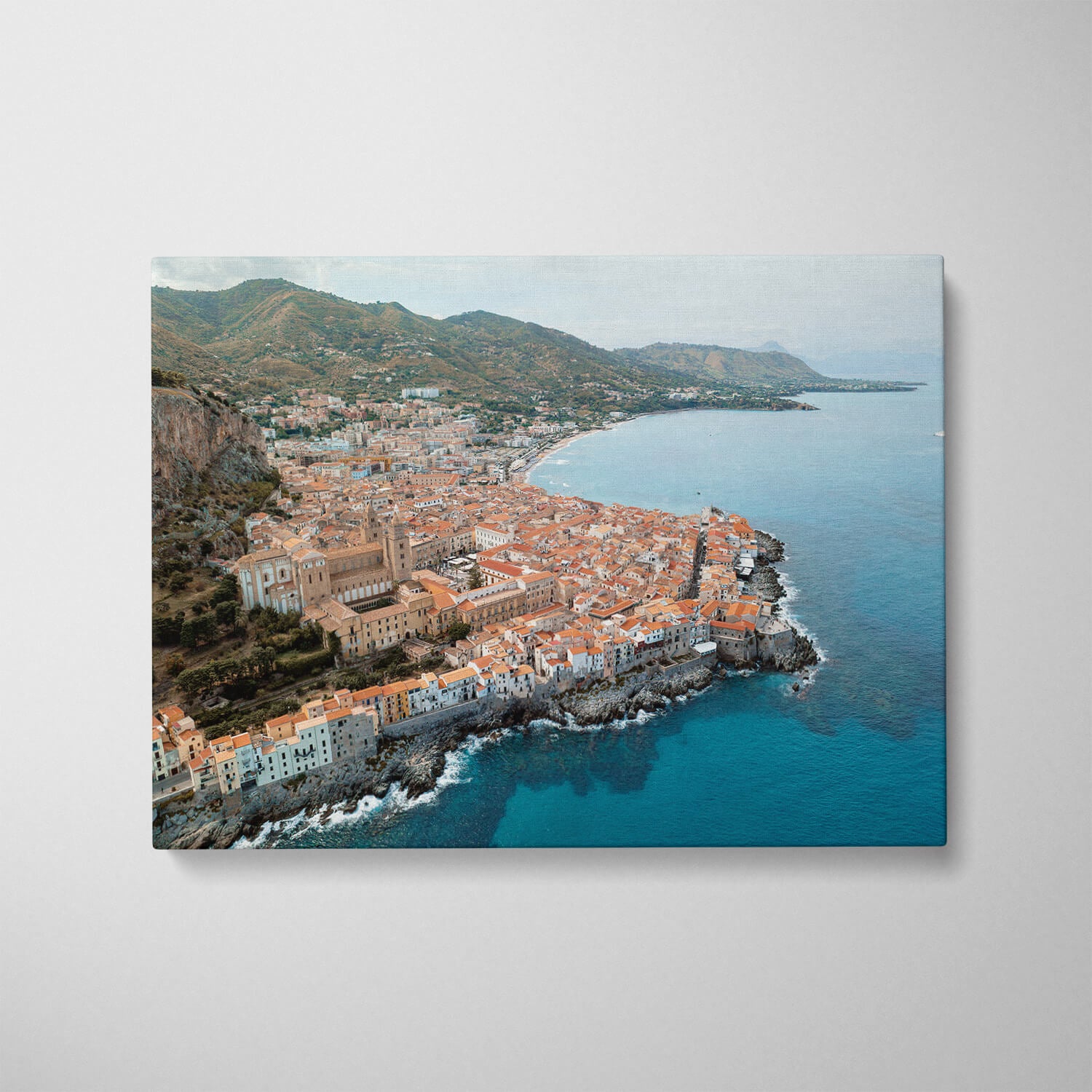 Seaside Village Art Print