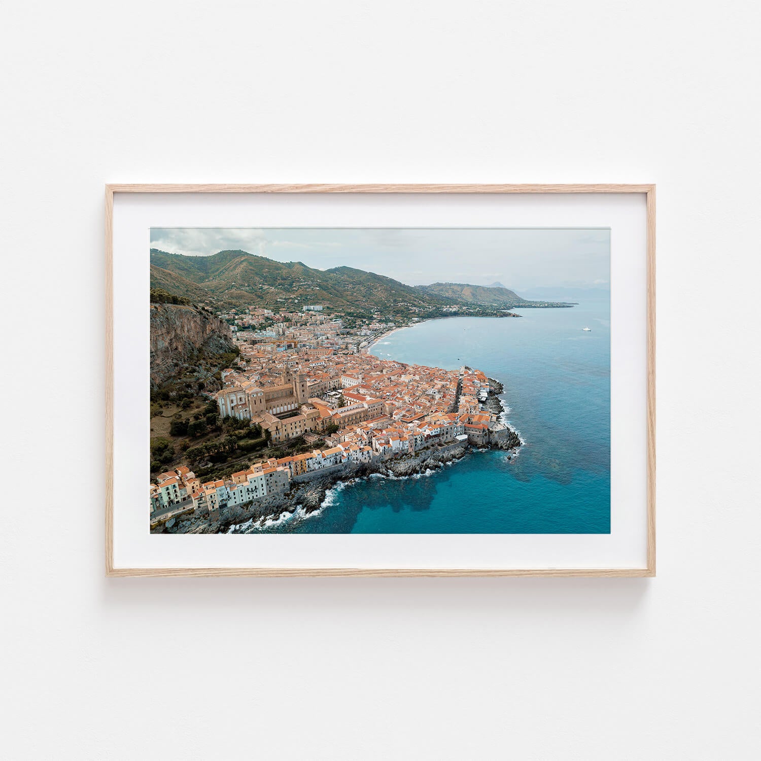 Seaside Village Art Print