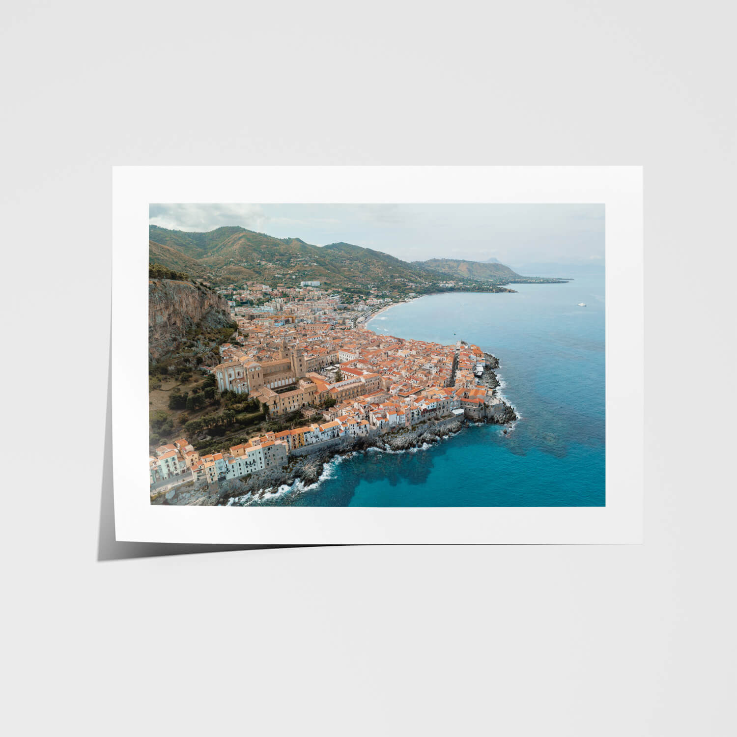 Seaside Village Art Print