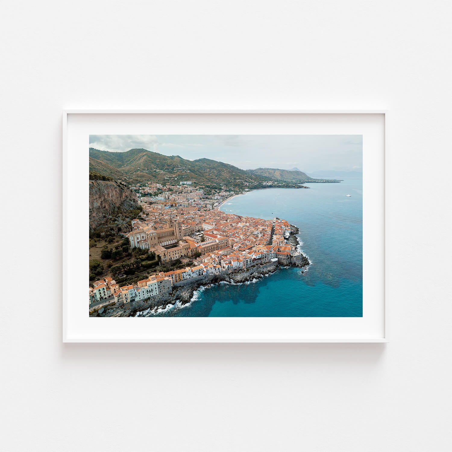 Seaside Village Art Print