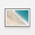 Summer Layers seascape photography in black frame - coastal abstract wall art