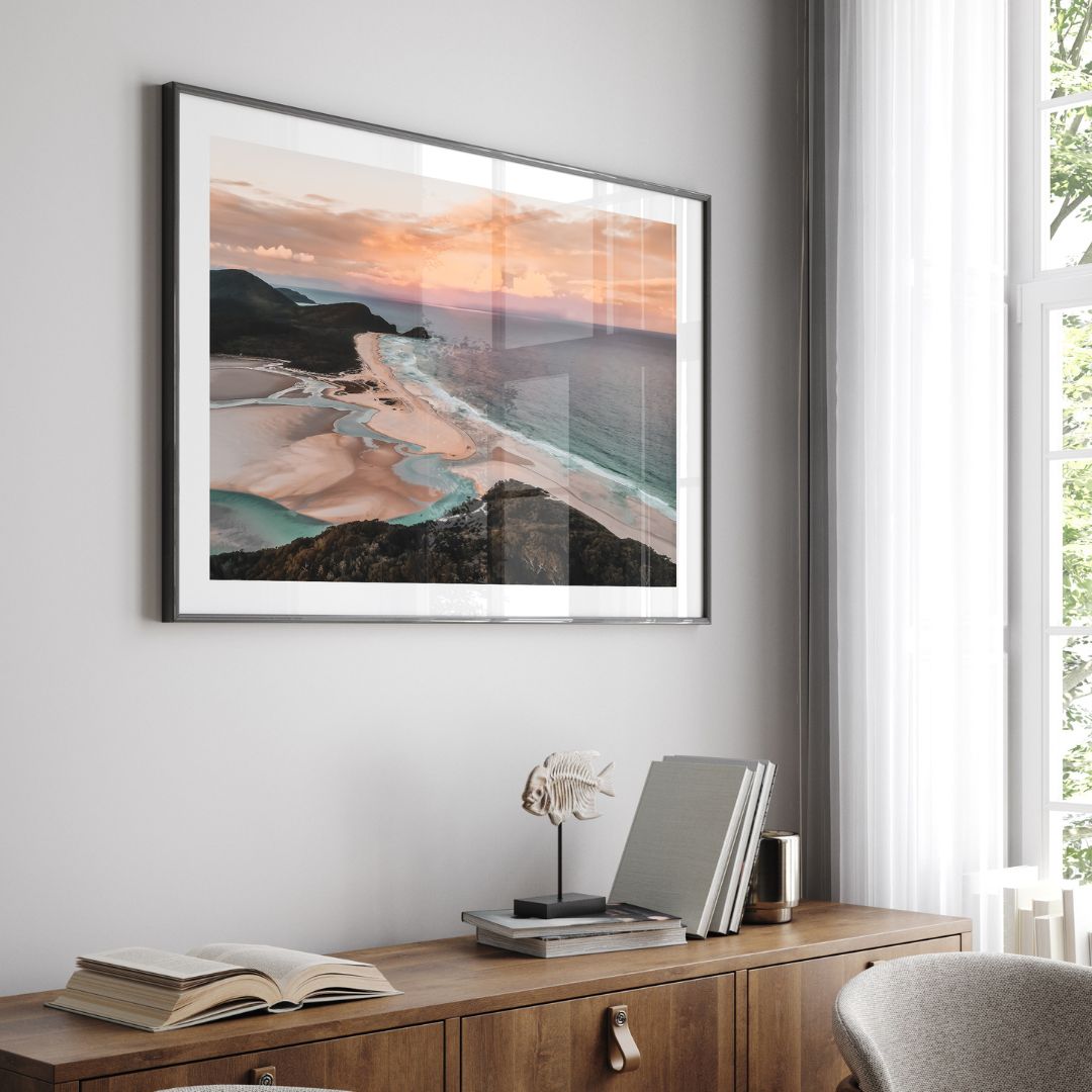 Sunset over Cellito Art Print - Through Our Lens