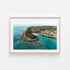Taste of Paradise coastal seascape in oak frame - tropical beach wall art for modern