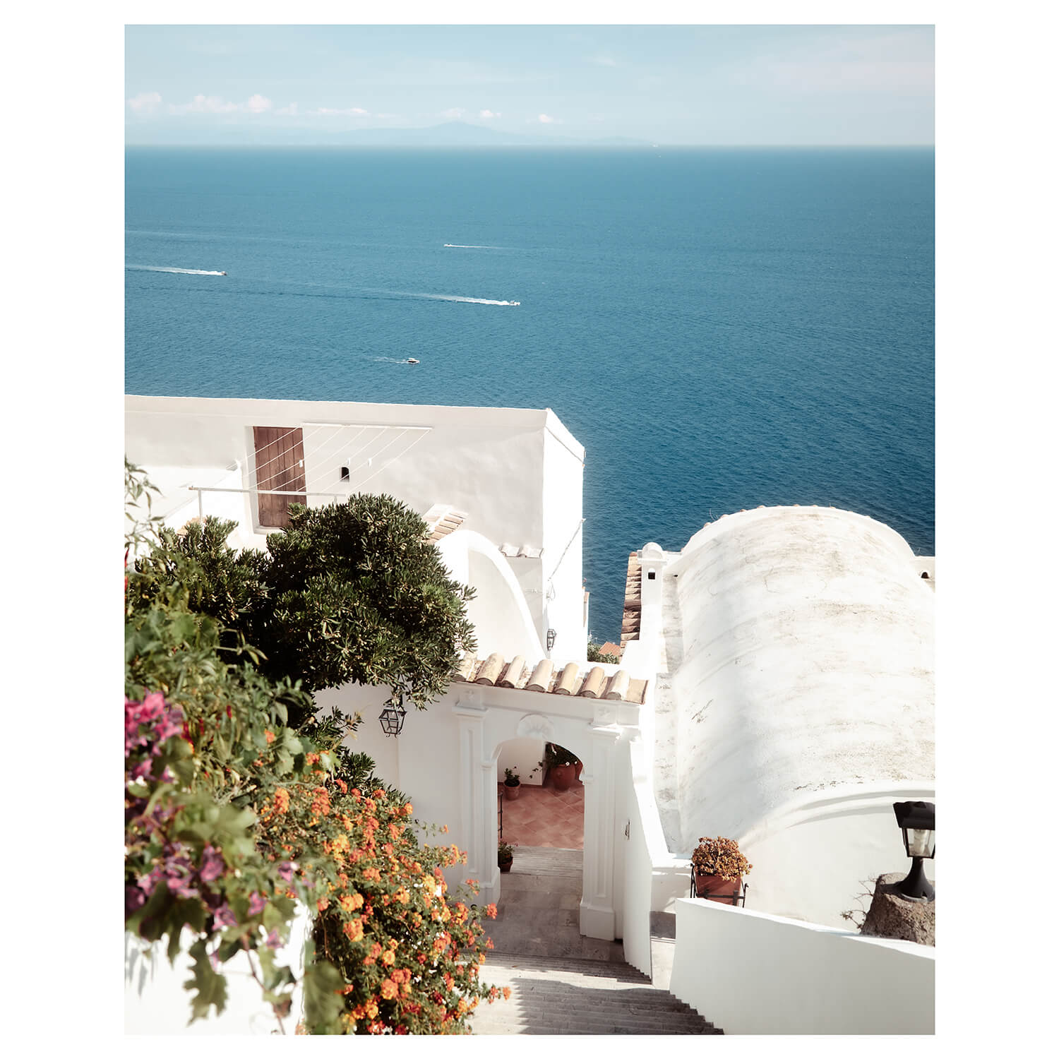 Terrace On The Coast Art Print