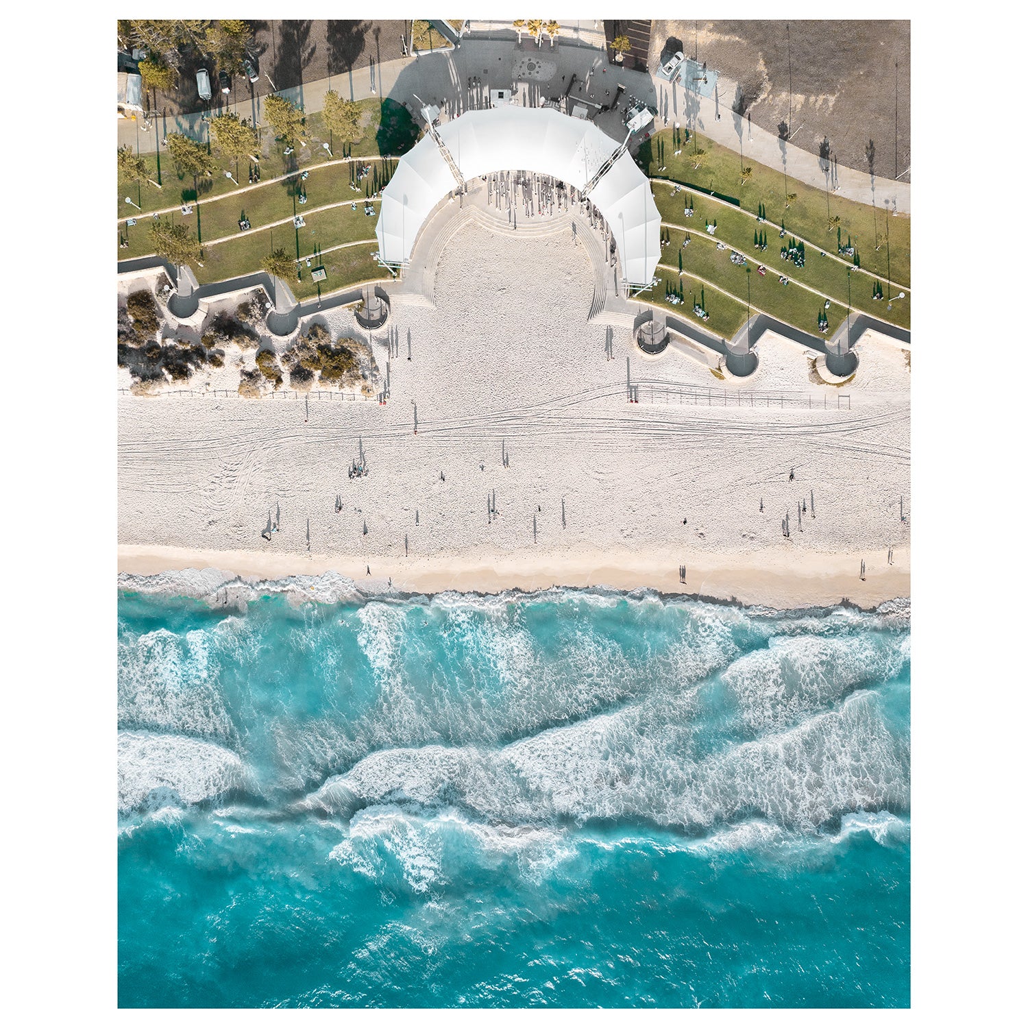 Top Down Scarborough Art Print - Through Our Lens