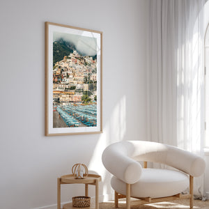 Towering Positano Art Print - Through Our Lens