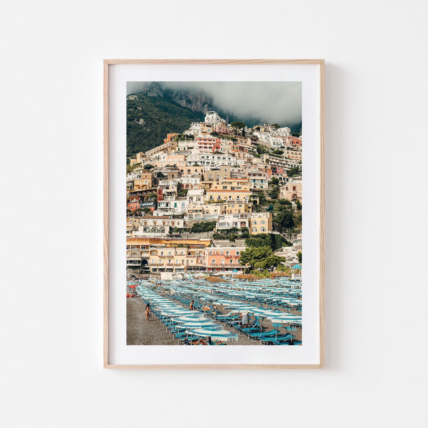 Towering Positano Art Print - Through Our Lens