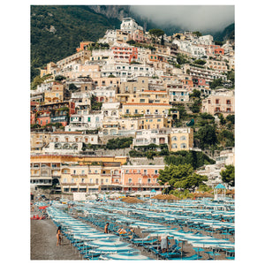 Towering Positano Art Print - Through Our Lens