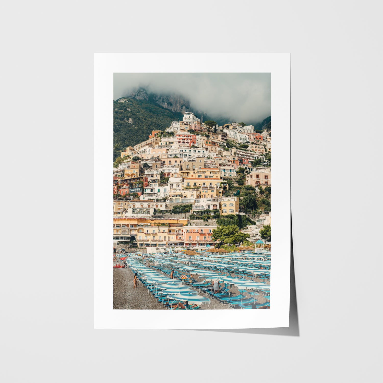 Towering Positano Art Print - Through Our Lens