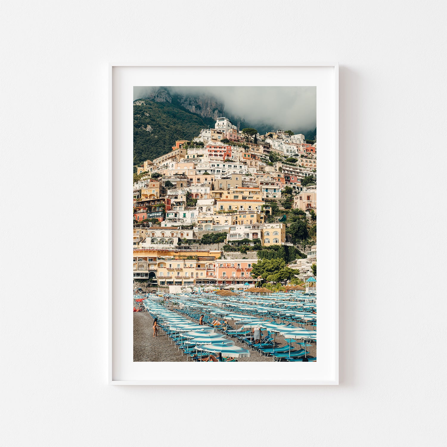 Towering Positano Art Print - Through Our Lens