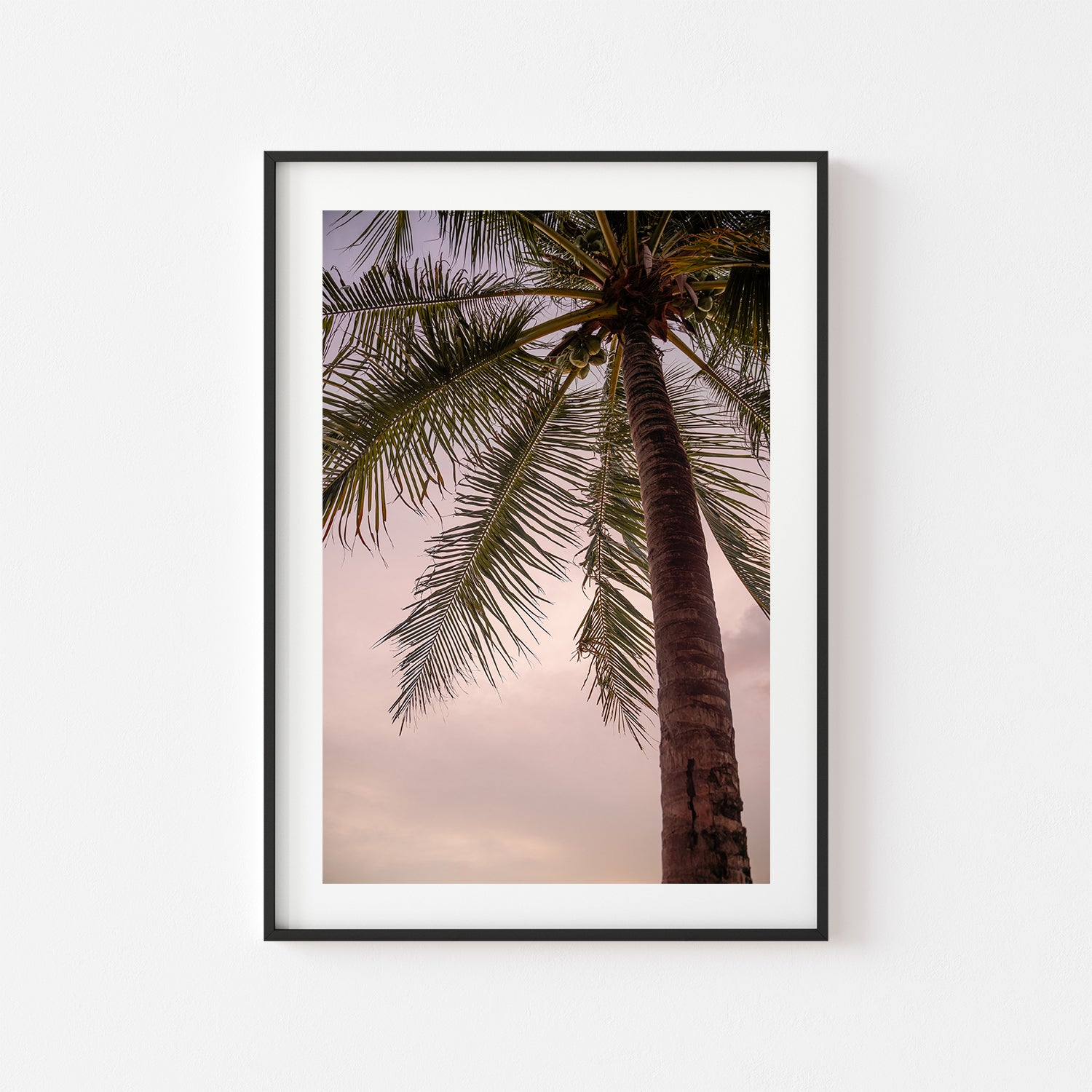 Tropical seascape in black frame - coastal photography wall art