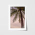 Tropical seascape view in white frame - coastal landscape wall art for modern homes