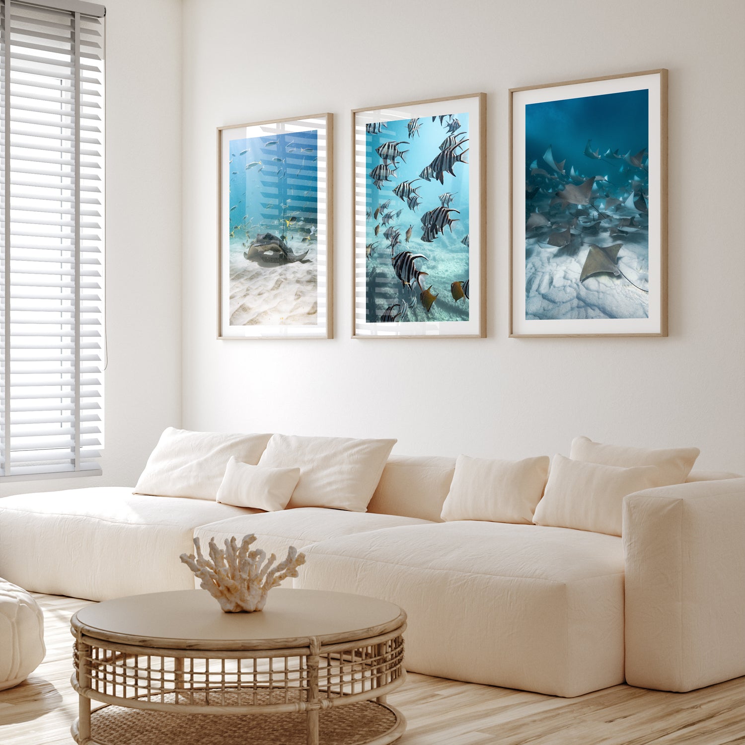 Rapid Bay aquarium seascape unframed print - coastal marine life wall art