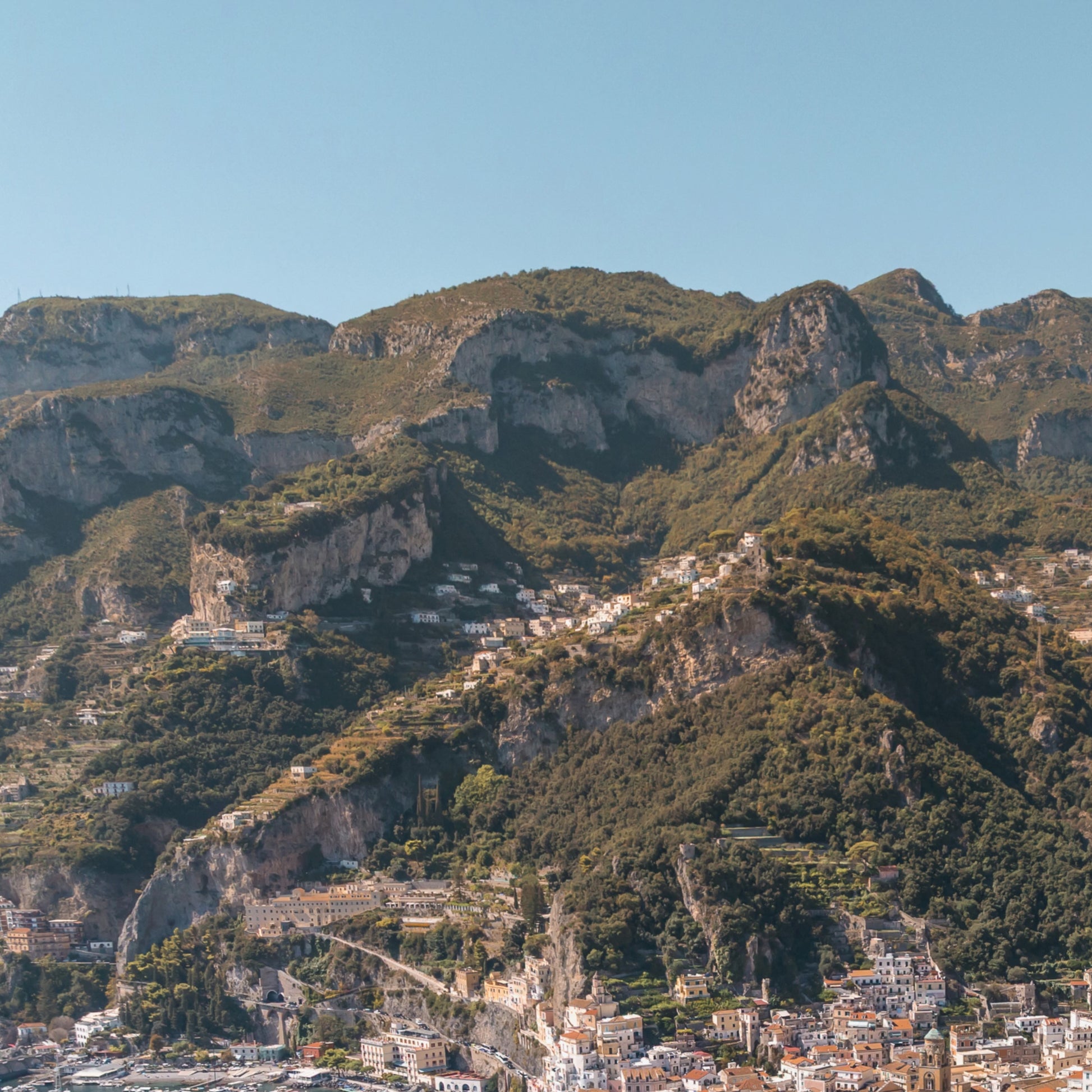 Overlooking Amalfi Art Print