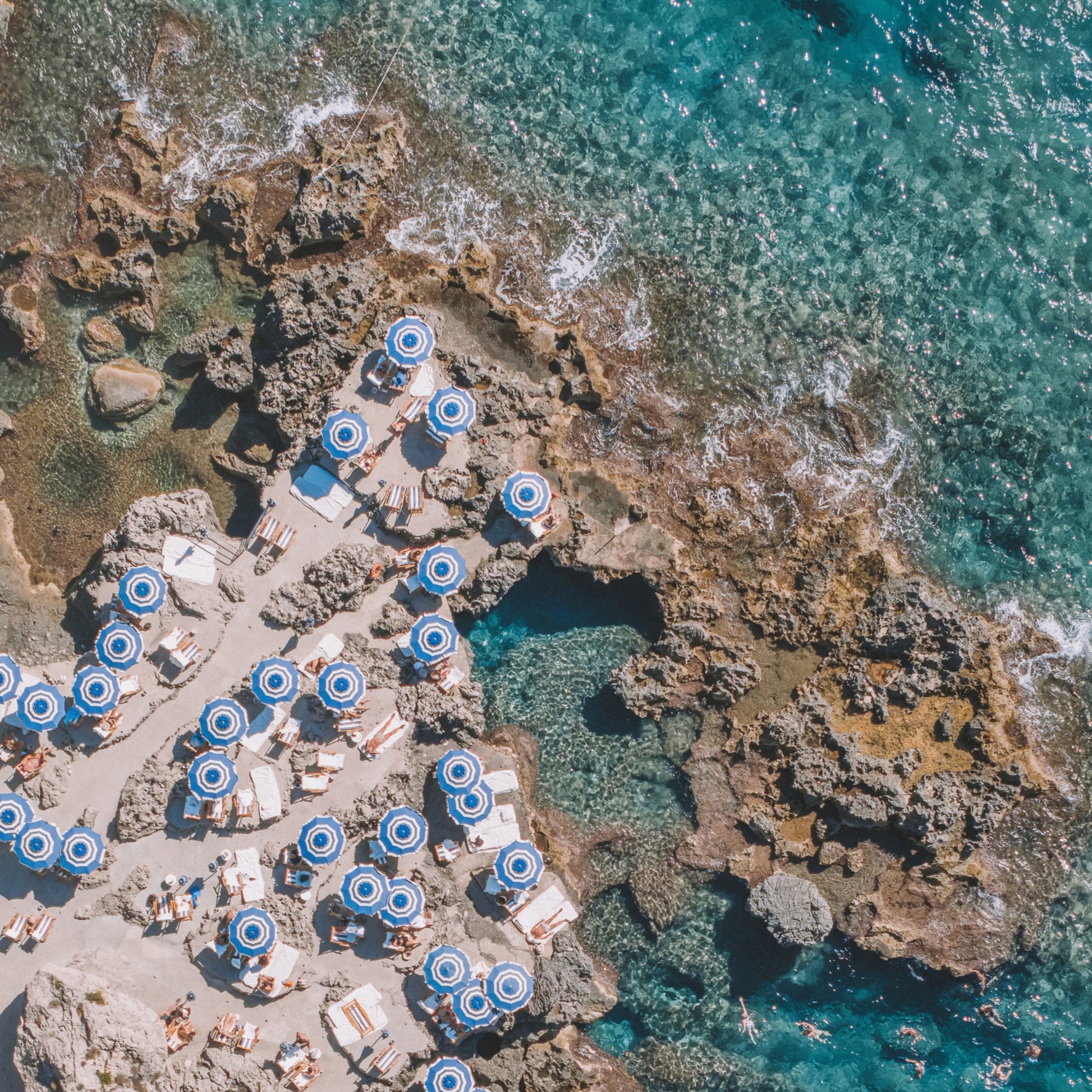 Beach Club Days Art Print