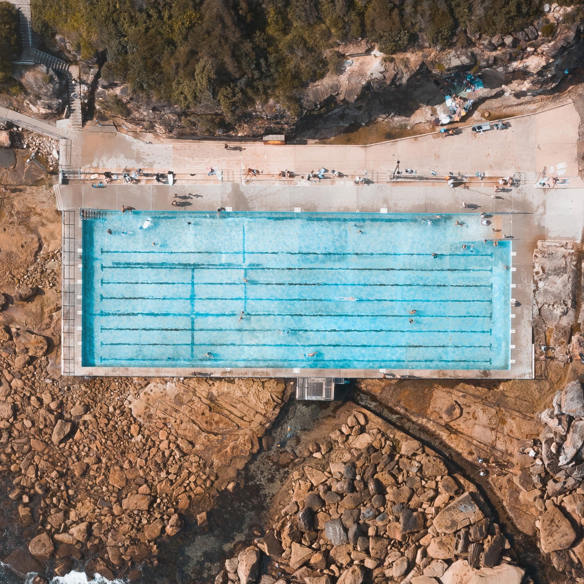 Freshwater Rock Pool Art Print