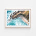 Above Little Wategos Art Print-Print-Through Our Lens-Oak Frame-Small-Landscape-Through Our Lens
