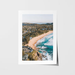 Avalon Beach Art Print-Print-Through Our Lens-Unframed-Small-Portrait-Through Our Lens