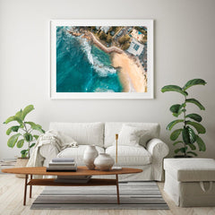 Avoca Beach Rockpool Art Print-Print-Through Our Lens-White Frame-Small-Landscape-Through Our Lens