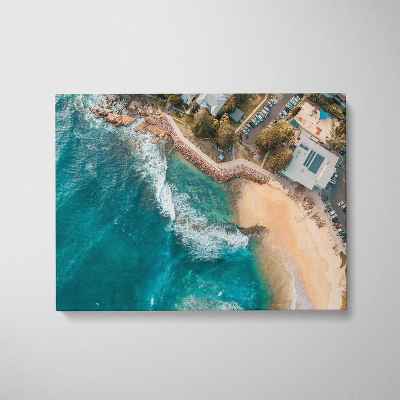 Avoca Beach Rockpool Art Print-Print-Through Our Lens-Stretched Canvas-Small-Landscape-Through Our Lens
