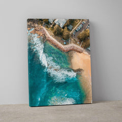 Avoca Beach Rockpool Art Print-Print-Through Our Lens-Stretched Canvas-Small-Portrait-Through Our Lens