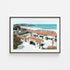 Bondi Pavilion historic beachside building in black frame - Sydney coastal wall art