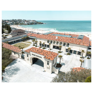 Bondi Pavilion architectural photograph - coastal Australian landmark art print, unframed