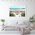 Bondi Pavilion coastal landmark in white frame - Sydney beach architecture wall art