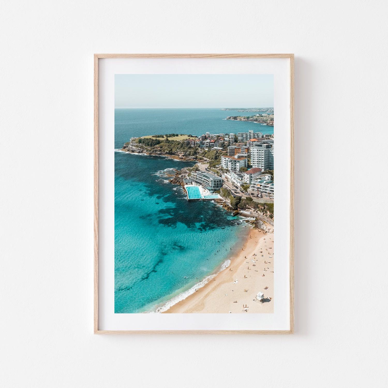 Bondi Views Art Print-Print-Through Our Lens-Oak Frame-Small-Portrait-Through Our Lens