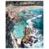 Bronte beach swimmers aerial photograph - unframed coastal photography wall art
