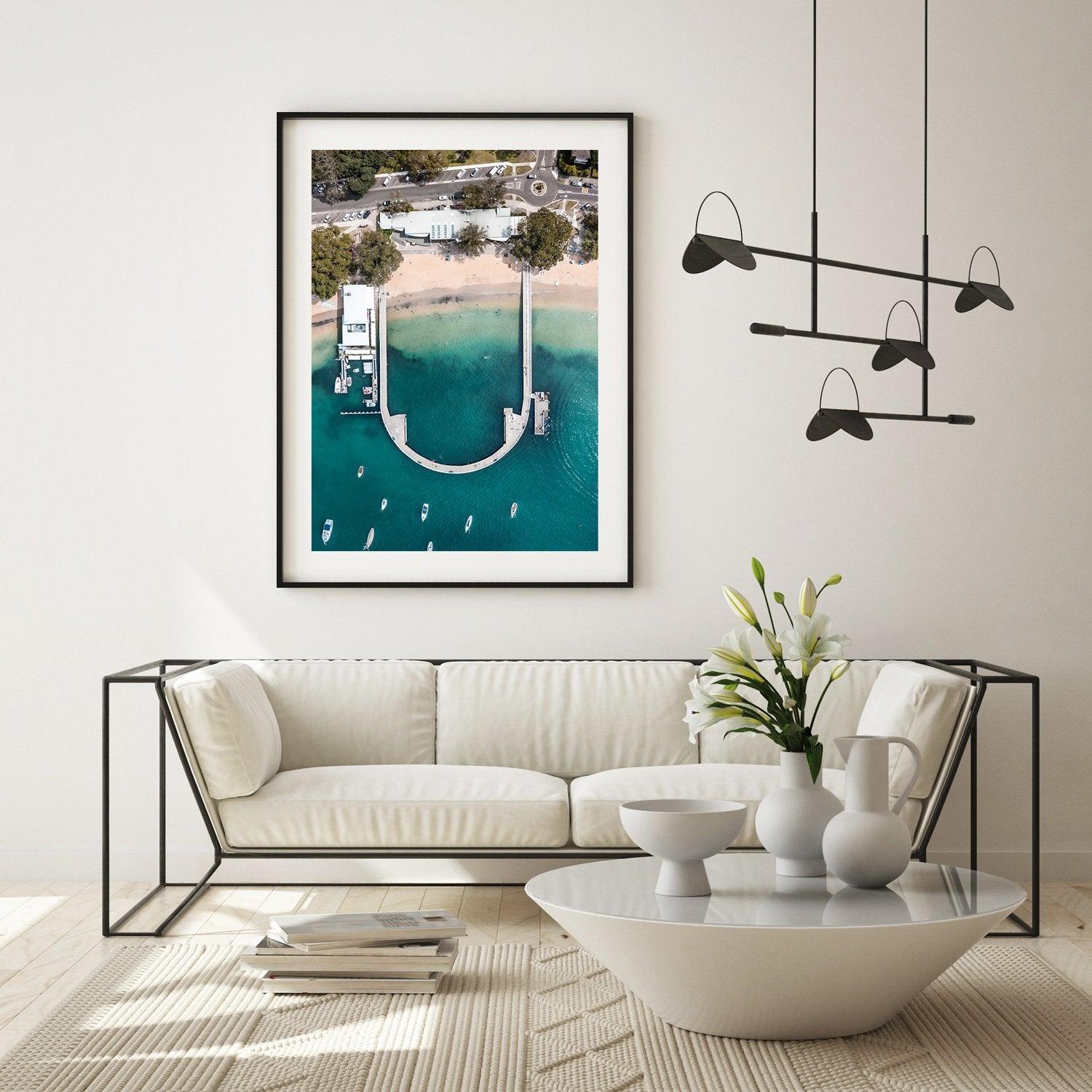 Balmoral Baths Art Print-Print-Small-Black Frame-Through Our Lens