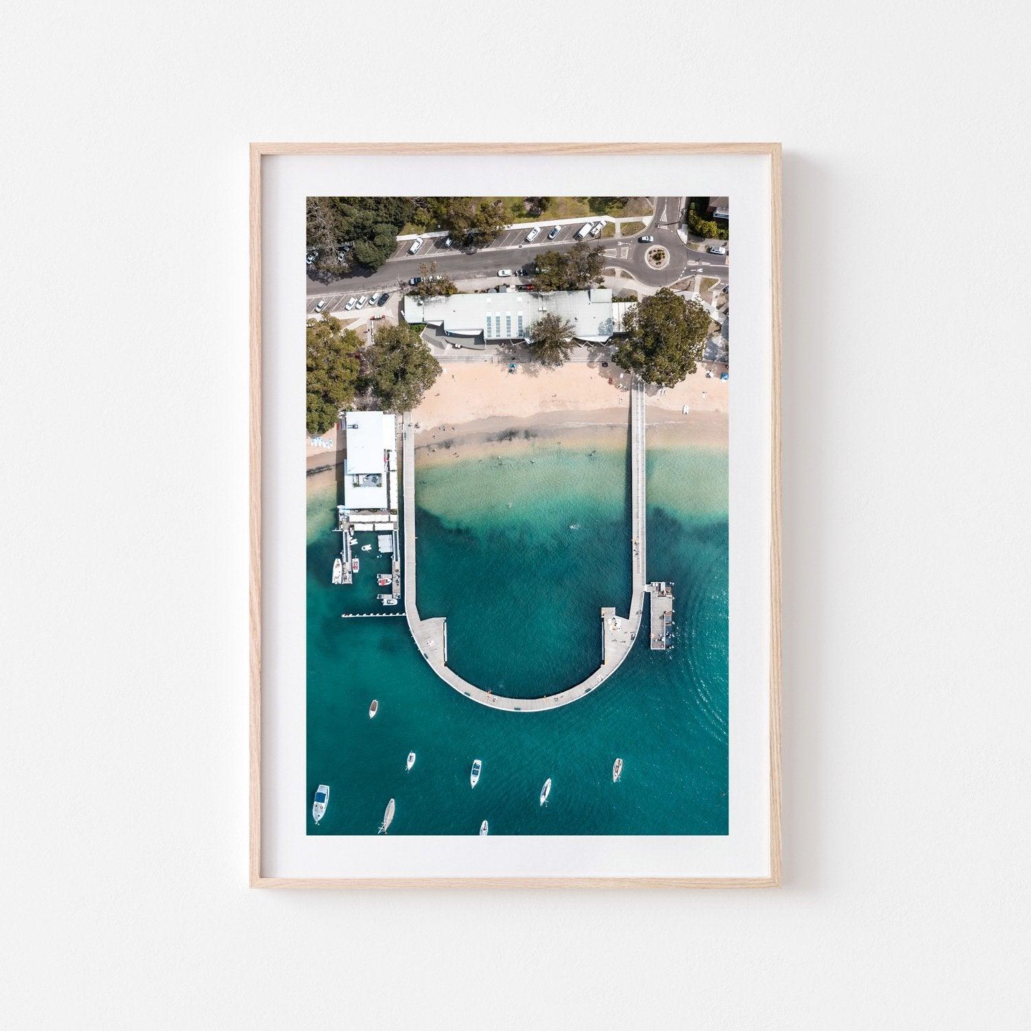 Balmoral Baths Art Print-Print-Small-Oak Frame-Through Our Lens