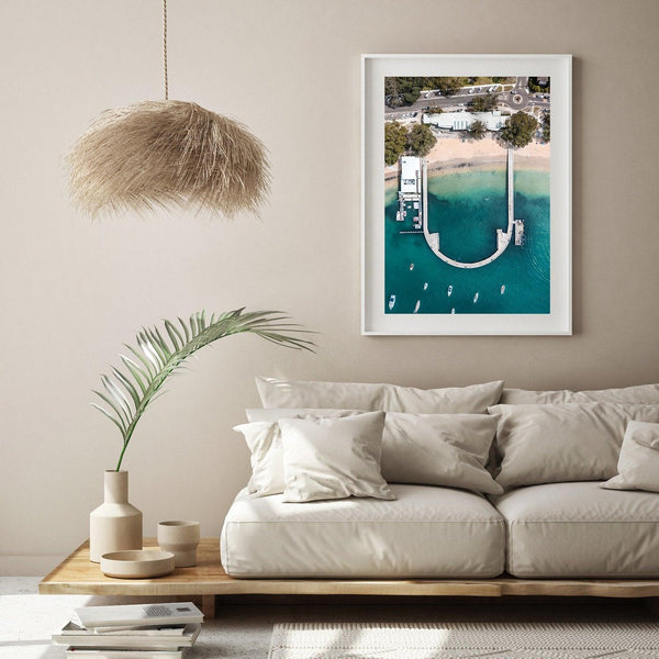 Balmoral Baths Art Print-Print-Small-White Frame-Through Our Lens