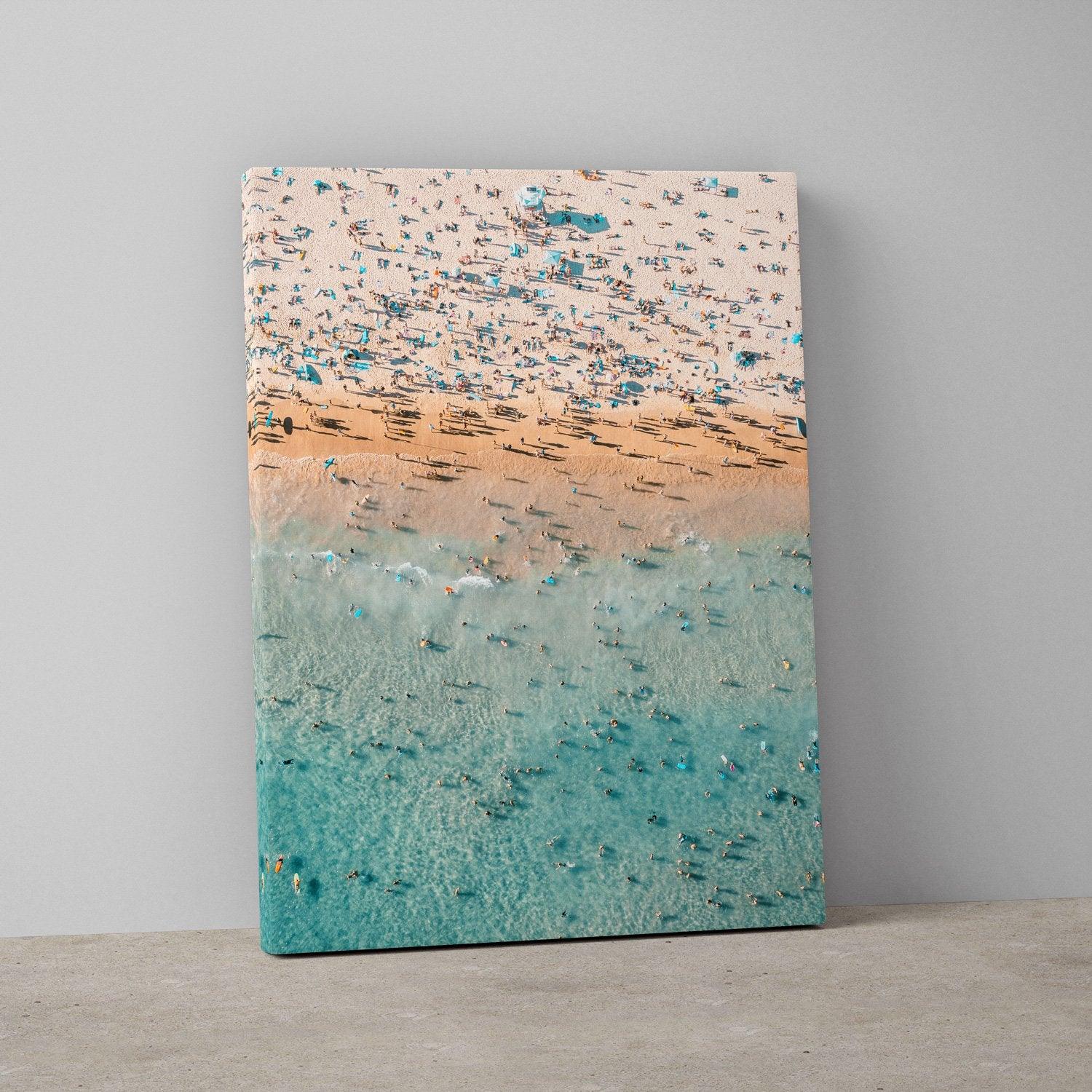 Bondi Summer Art Print-Print-Small-Stretched Canvas-Portrait-Through Our Lens