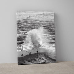 White Splash Wall Art Print-Print-Small-Stretched Canvas-Through Our Lens