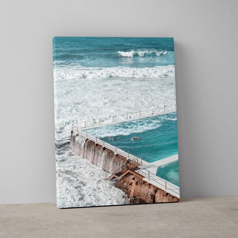 Icebergs Hustle Art Print-Print-Small-Stretched Canvas-Through Our Lens