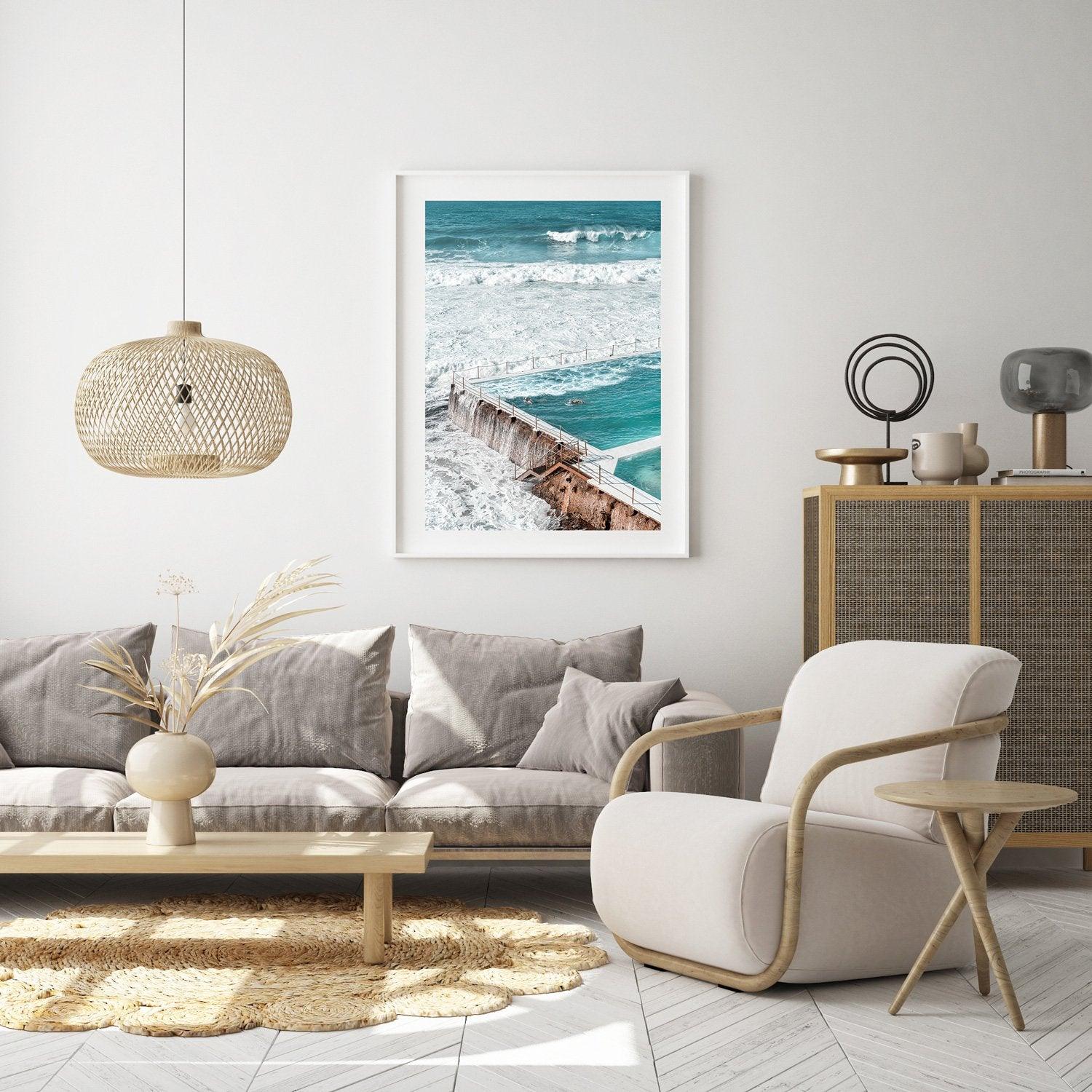 Icebergs Hustle Art Print-Print-Small-White Frame-Through Our Lens