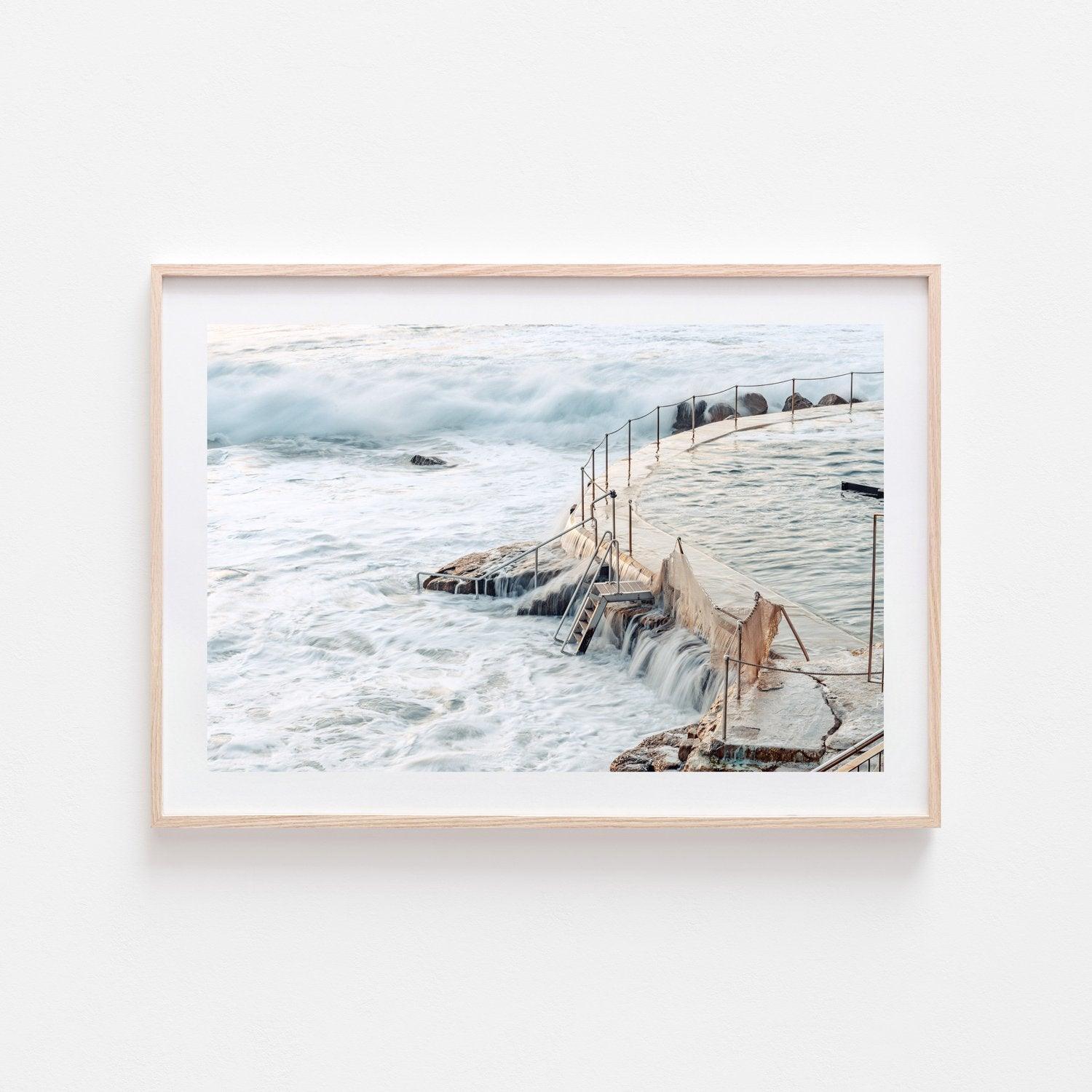 Bronte Flow Art Print-Print-Small-Oak Frame-Through Our Lens